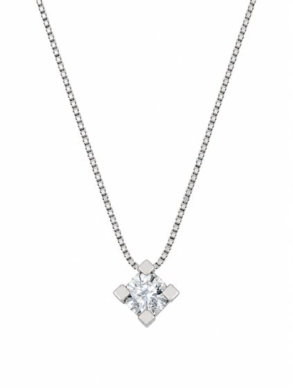 Halskette Idee Preziose dal 1987 Dame in Weißgold Diamante 0.21 Ct IP.CK18B/48D - IP.CK18B/48D